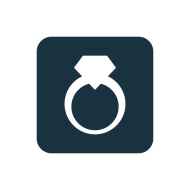 Takı yüzük kutsal kişilerin resmi yuvarlak kare düğme