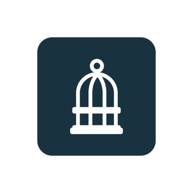 kuş hücre kutsal kişilerin resmi yuvarlak kare düğme