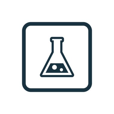 Laboratuvar kutsal kişilerin resmi yuvarlak kare düğme