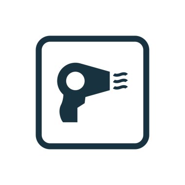 saç kurutma makinesi kutsal kişilerin resmi yuvarlak kare düğme