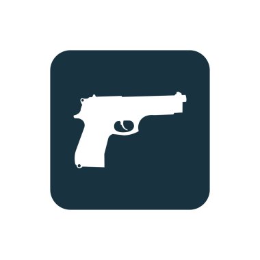 silah kutsal kişilerin resmi yuvarlak kare düğme