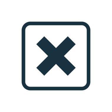 simge yuvarlak kare düğmesini kapatın