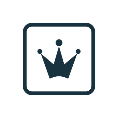 taç kutsal kişilerin resmi yuvarlak kare düğme