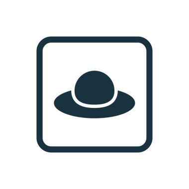 kadın şapka kutsal kişilerin resmi yuvarlak kare düğme