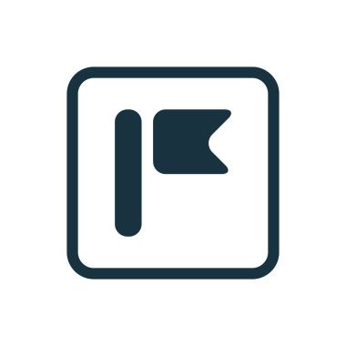 bayrak simgesini yuvarlak kareler düğmesi