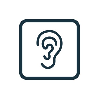 kulak kutsal kişilerin resmi yuvarlak kare düğme