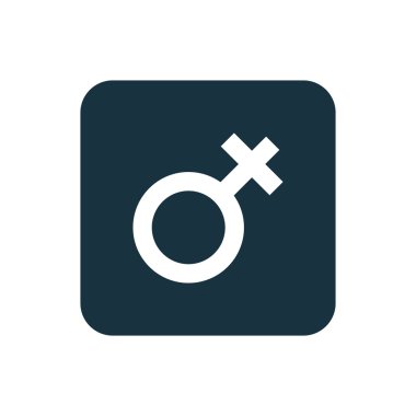 kadın sembolü kutsal kişilerin resmi yuvarlak kare düğme