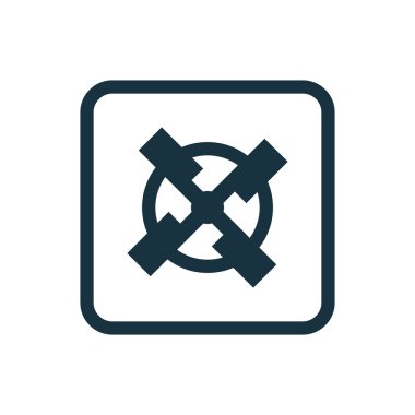 değirmen kutsal kişilerin resmi yuvarlak kare düğme