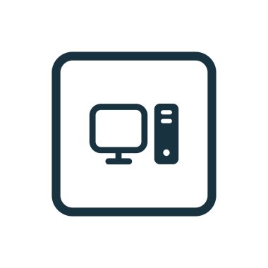 bilgisayar kutsal kişilerin resmi yuvarlak kareler düğmesi