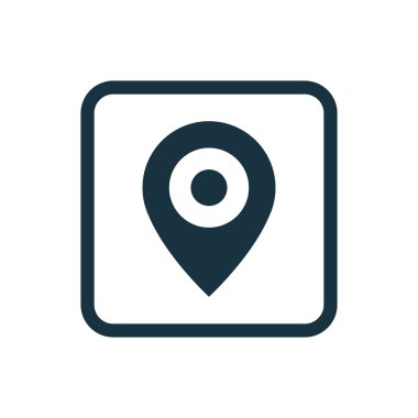 PIN simgesi yuvarlak kareler Filler'daki göster