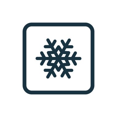 kar tanesi simgesi yuvarlak kareler düğmesi