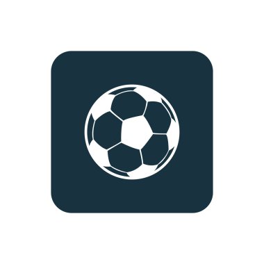 Futbol topu simgesini yuvarlak kareler düğmesi