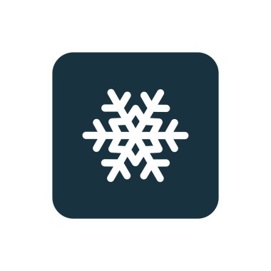 kar tanesi simgesi yuvarlak kareler düğmesi