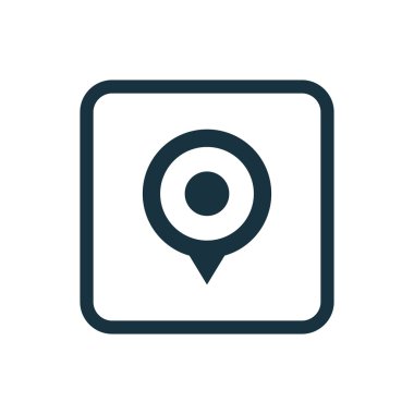 PIN simgesi yuvarlak kare düğmesini göster