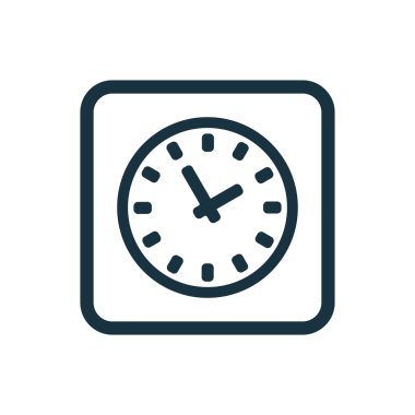 saat simgesini yuvarlak kareler düğmesi