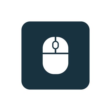 fare simgesi yuvarlak kareler düğmesi