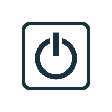 güç simgesini yuvarlak kareler düğmesi