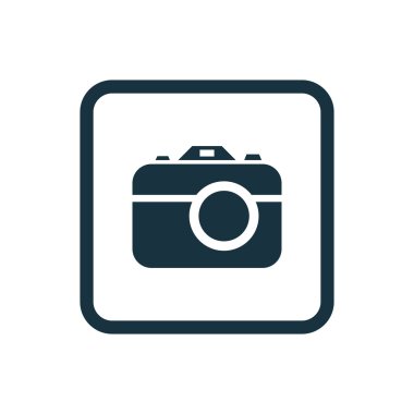 fotoğraf kamera simgesi yuvarlak kareler düğmesi