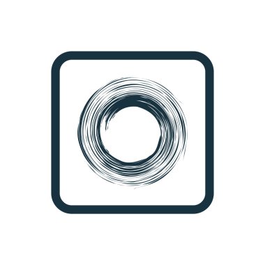 soyut daire simgesi yuvarlak kareler düğmesi