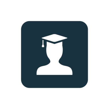 yüksek lisans öğrencisi simgesi yuvarlak kareler düğmesi