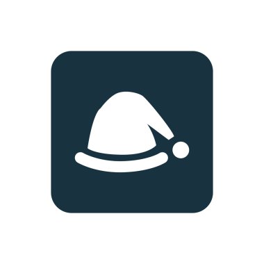 Noel Baba'nın şapka kutsal kişilerin resmi yuvarlak kare düğme