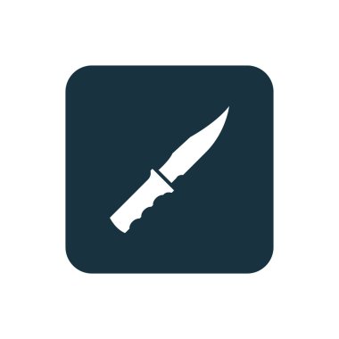 bıçak simgesi yuvarlak kareler düğmesi