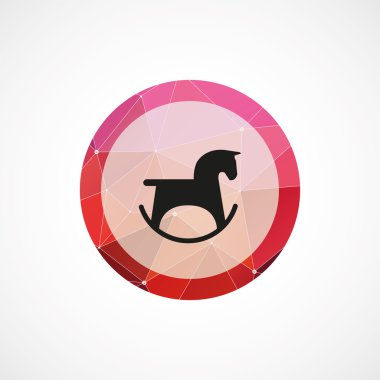 at oyuncak daire pembe üçgen arka plan ICO