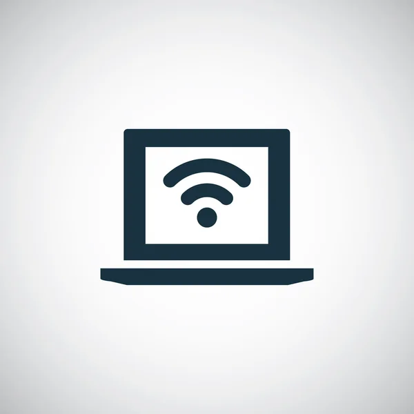 Icono portátil wifi — Vector de stock