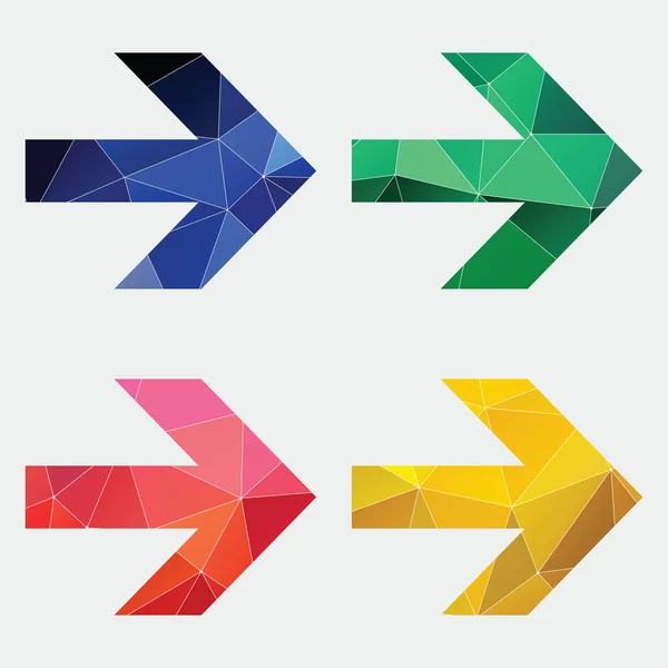 Strzała ikona trójkąta streszczenie deseń — Wektor stockowy