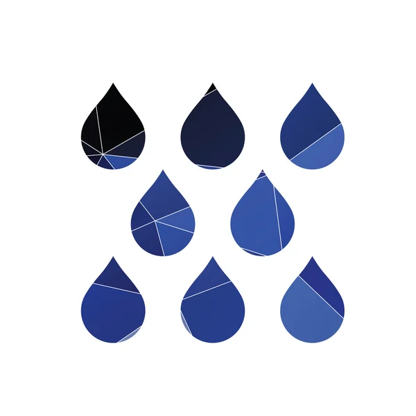 Regen Symbol abstrakte Dreieck Hintergrund — Stockvektor
