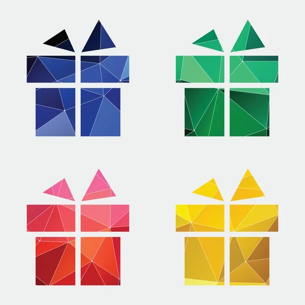 礼物图标抽象 Triangl — 图库矢量图片