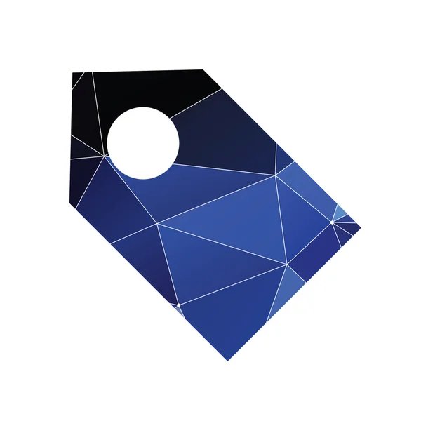 Tag icon Triangle abstrait — Image vectorielle