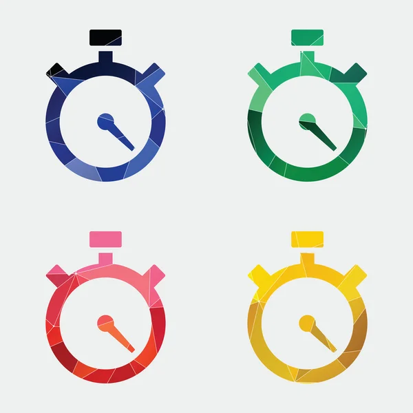 Timer pictogram abstracte Triangl — Stockvector