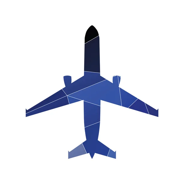 Иконка самолета Abstract Triangle — стоковый вектор