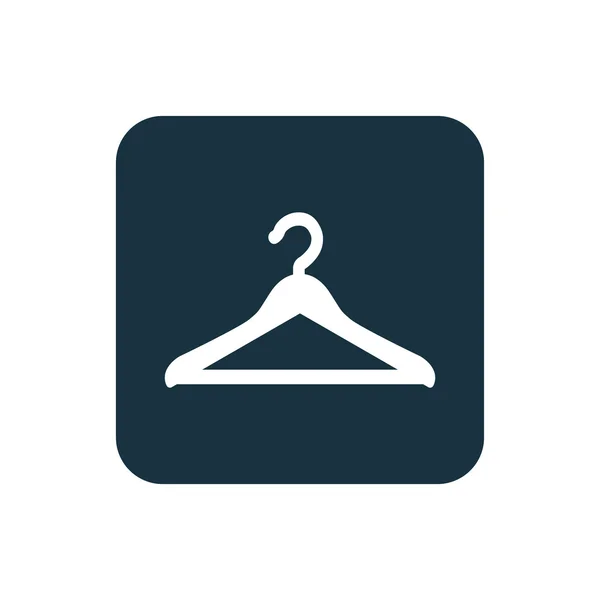 Hanger pictogram afgeronde pleinen knop — Stockvector