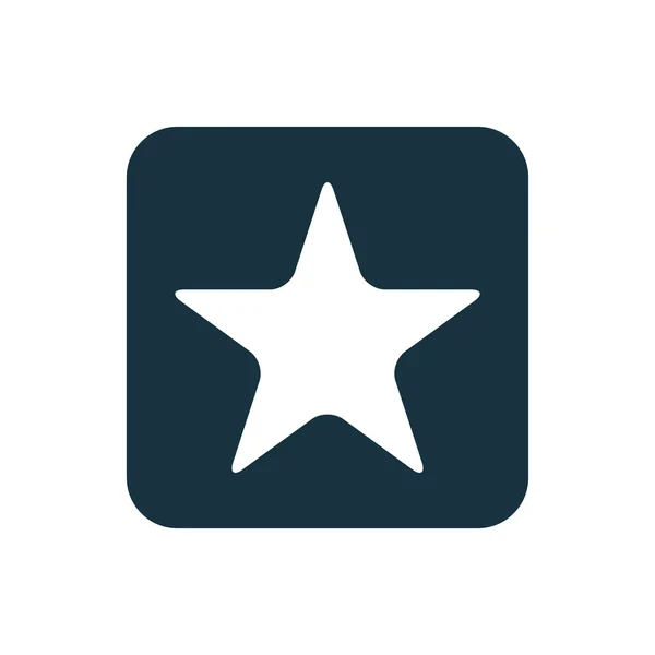Estrella icono Cuadrados redondeados butto — Archivo Imágenes Vectoriales