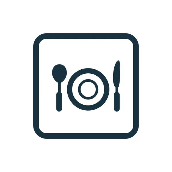 Іконка ресторану Круглі квадрати — стоковий вектор