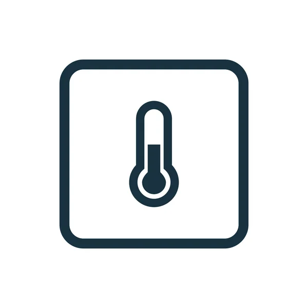 Thermometer Symbol abgerundete Quadrate Butto — Stockvektor