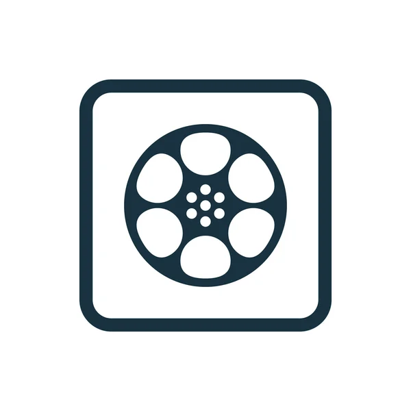 Videofilm ikonu zaoblené čtverečky zob — Stockový vektor