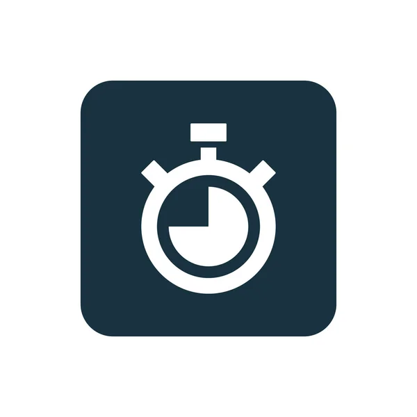 Timer-Symbol abgerundete Quadrate — Stockvektor