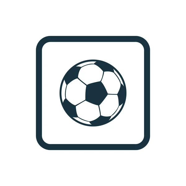 Fußball-Symbol abgerundete Quadrate Taste — Stockvektor