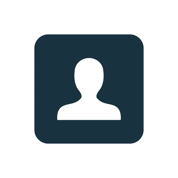 Icône de profil Carrés arrondis butto — Image vectorielle