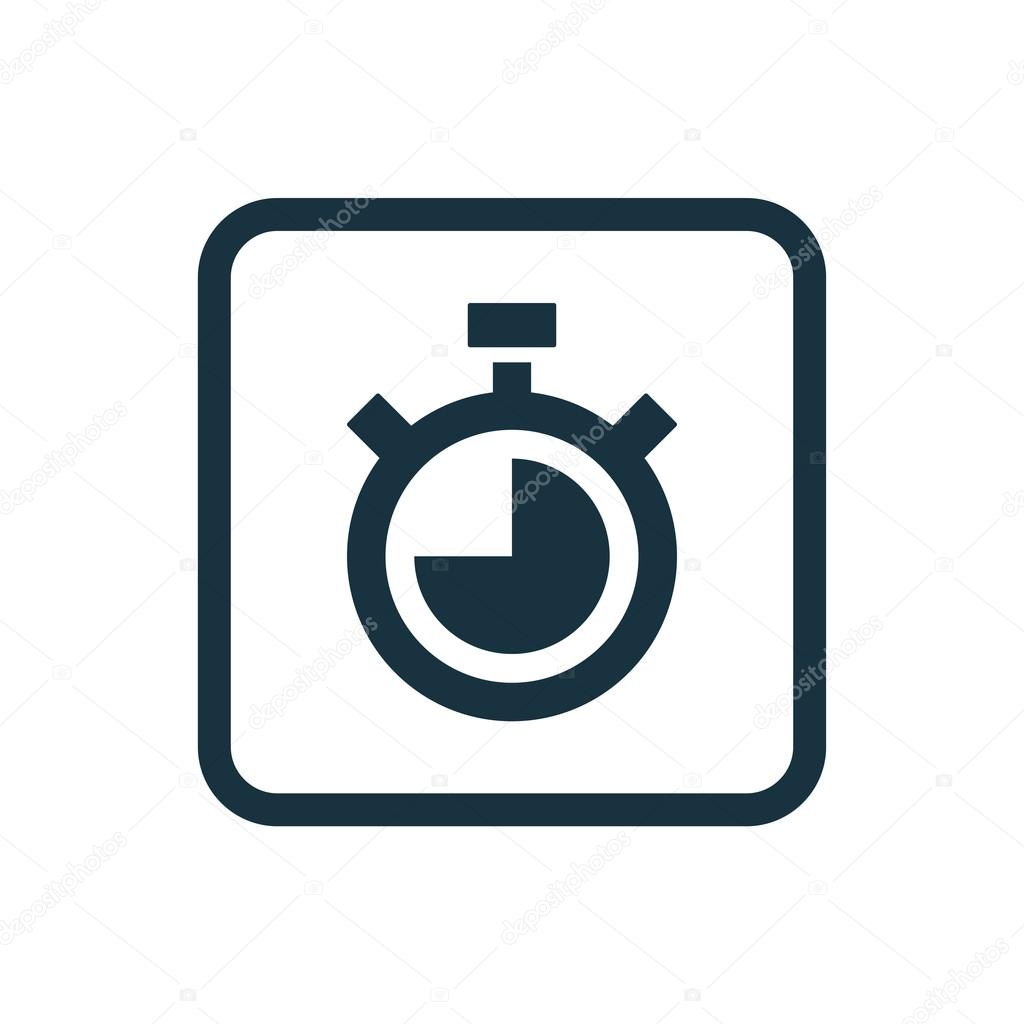 timer icon Rounded squares butto