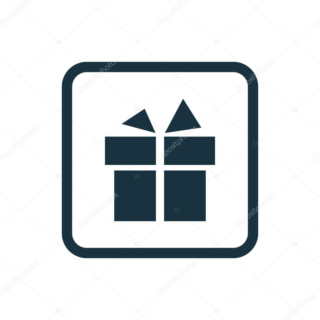 gift icon Rounded squares butto