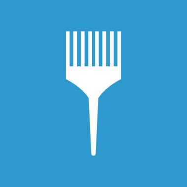 tarak simgesi, izole, mavi adam üzerinde beyaz