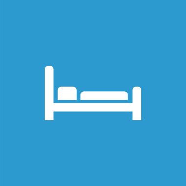 Hotel Icon, izole, mavi adam üzerinde beyaz