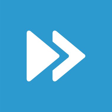 Anahat simgesini, izole, beyaz mavi adam üzerinde oynamak