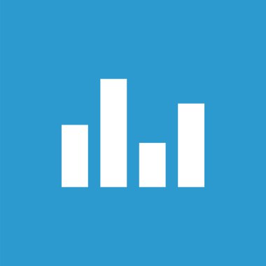 Equalizer'ı simgesi, izole, mavi adam üzerinde beyaz