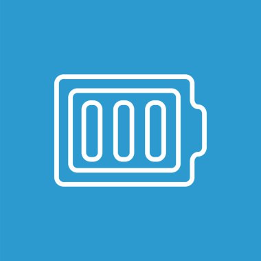 tam pil anahat simgesi, izole, mavi adam üzerinde beyaz