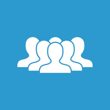 takım kutsal kişilerin resmi, izole, mavi adam üzerinde beyaz